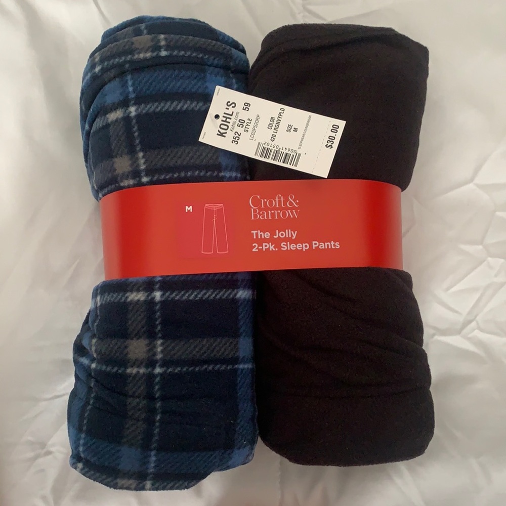 Two piece pajama pants